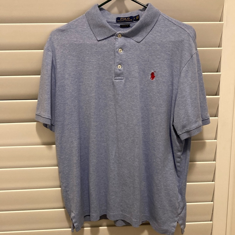 Polo Ralph Lauren Cotton polo short sleeve shirt men’s size Large EUC